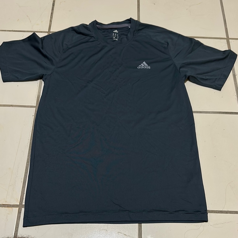 Adidas Dark Gray Short Sleeve Performance Tee